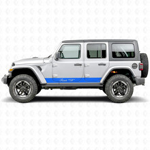 Adesivo in vinile laterale a strisce dritte personalizzato per Jeep Wrangler 2018-2027_3
