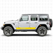 Adesivo in Vinile con Strisce Diritte e Scritta Sportiva per Jeep Wrangler 2018-2027_6