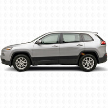 Adesivo laterale in vinile con strisce dritte per Jeep Cherokee 2014-2023_2