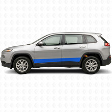 Adesivo laterale in vinile con strisce dritte per Jeep Cherokee 2014-2023_3
