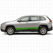 Adesivo Laterale in Vinile con Strisce Dritte Personalizzate per Jeep Cherokee 2014-2023_3