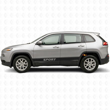 Adesivi in vinile a strisce con contorno lettere Sport per Jeep Cherokee 2014-2023_2
