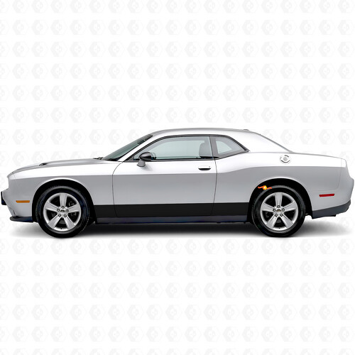 Adesivo in vinile a strisce dritte per minigonne per Dodge Challenger