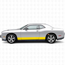 Adesivo in vinile a strisce dritte per minigonne per Dodge Challenger_5