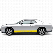 Adesivo in Vinile Personalizzato con Strisce Contorno per Minigonne Dodge Challenger_5
