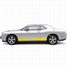 Adesivo in vinile con strisce a contorno 6.1L H/O per battitacco Dodge Challenger_5