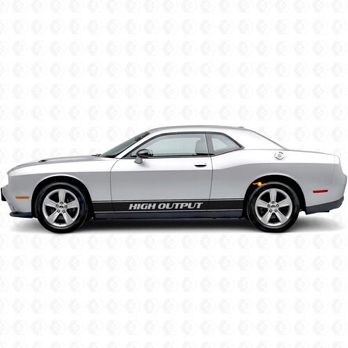 Adesivo in Vinile con Strisce a Contorno ad Alta Potenza per Dodge Challenger_1