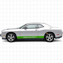 Adesivo Vinile Laterale a Strisce Dritte ad Alta Potenza per Dodge Challenger_3