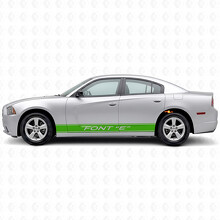 Adesivo Vinile Laterale con Strisce Contorno Personalizzate per Dodge Charger 2011-2014_3