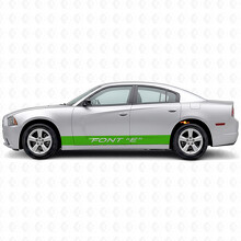 Adesivo Vinile Laterale a Strisce Dritte Personalizzate per Dodge Charger 2011-2014_3