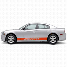 Adesivo Vinile Laterale con Strisce Lineari ad Alta Potenza per Dodge Charger 2011-2014_4