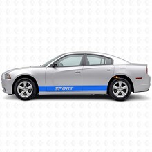 Adesivo in Vinile con Strisce Laterali a Contorno Sportivo per Dodge Charger 2011-2014_2