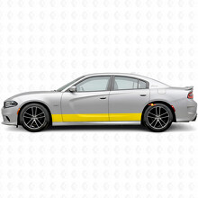 Adesivo Vinilico Laterale con Strisce Dritte per Dodge Charger 2015-2026_5