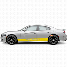 Adesivo Vinilato Laterale a Strisce Dritte Personalizzato per Dodge Charger 2015-2026_5