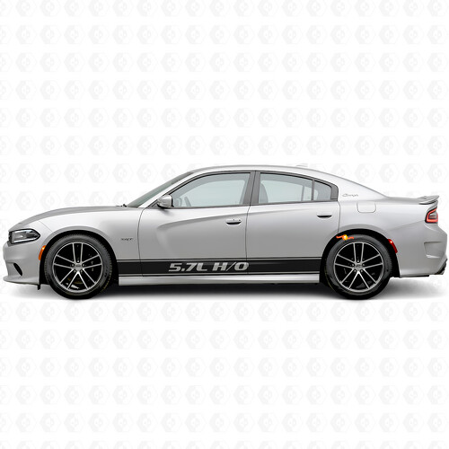 Adesivo in vinile laterale con strisce contorno 5.7L H/O per Dodge Charger 2015-2026