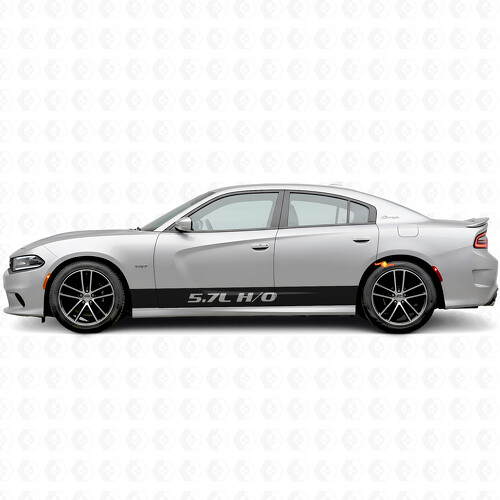Adesivo in Vinile Laterale con Strisce Diritte H/O 5.7L per Dodge Charger 2015-2026