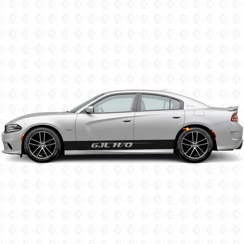 Adesivo in vinile laterale con strisce diritte H/O 6.1L per Dodge Charger 2015-2026