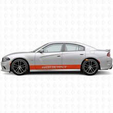 Adesivo Vinile Laterale a Strisce Dritte ad Alta Potenza per Dodge Charger 2015-2026_4
