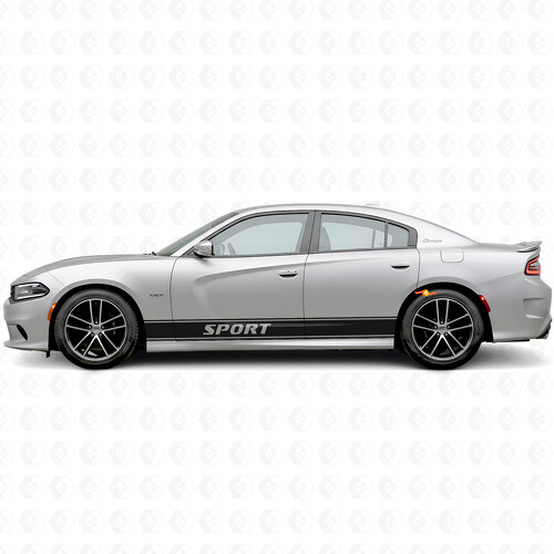 Adesivo Vinile Strisce Laterali Contorno Sport per Dodge Charger 2015-2026
