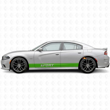 Adesivo Vinile Strisce Laterali Contorno Sport per Dodge Charger 2015-2026_3