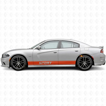 Adesivo Vinile Strisce Laterali Contorno Sport per Dodge Charger 2015-2026_4