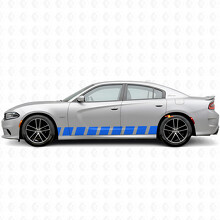 Adesivo decalcomania laterale a strisce stile blocco per Dodge Charger 2015-2026_2