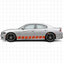 Adesivo decalcomania laterale a strisce stile blocco per Dodge Charger 2015-2026_4