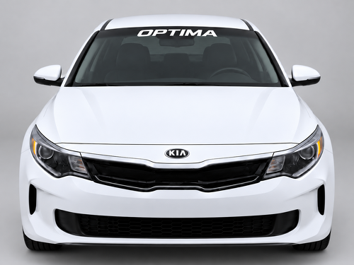 Adesivo in Vinile per Parasole del Parabrezza compatibile con Kia Optima