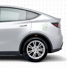 Adesivo in vinile laterale per robot di ricarica per Tesla Model Y_3