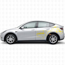 Adesivo laterale in vinile stile triangolo Future In Motion per Tesla Model Y_5