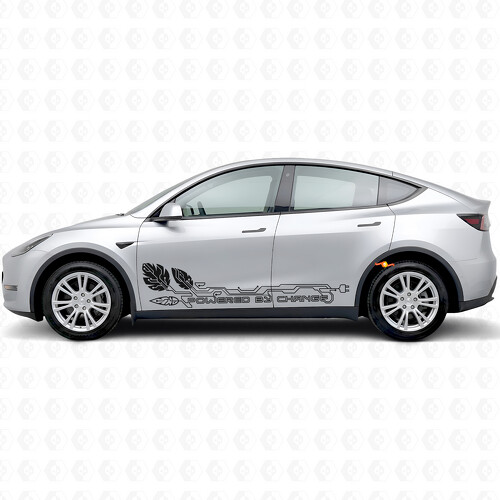 Adesivo in vinile per cambio lato porta alimentato per Tesla Model Y