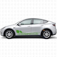 Adesivo in vinile per cambio lato porta alimentato per Tesla Model Y_3