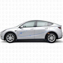 Adesivo in Vinile Laterale Space Route per Tesla Model Y_2