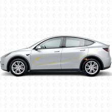 Adesivo in Vinile Laterale Space Route per Tesla Model Y_5