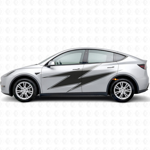 Adesivo in Vinile Laterale Contorno Lightning per Tesla Model Y
