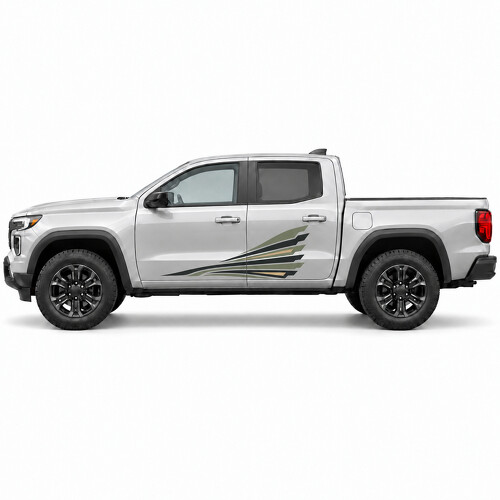 Adesivo in vinile per porta laterale Kestrel Wake Swept Blades per GMC Canyon_1