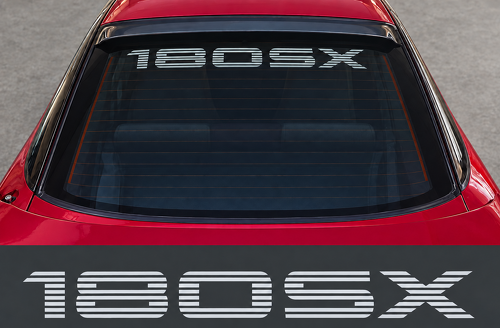 Adesivo grafico a strisce per finestrino posteriore Nissan 180SX