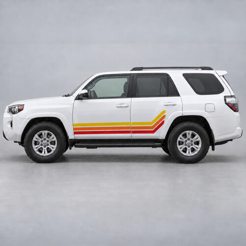 Adesivo in Vinile Strisce Laterali Heritage Low Sweep per Toyota 4Runner N280 2009-2024
