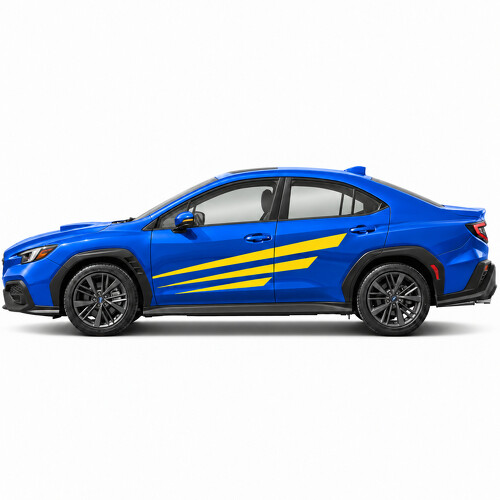 Pellicole Laterali Strisce Rally Stage Blades Adesivo Vinile per Subaru WRX 2022_1