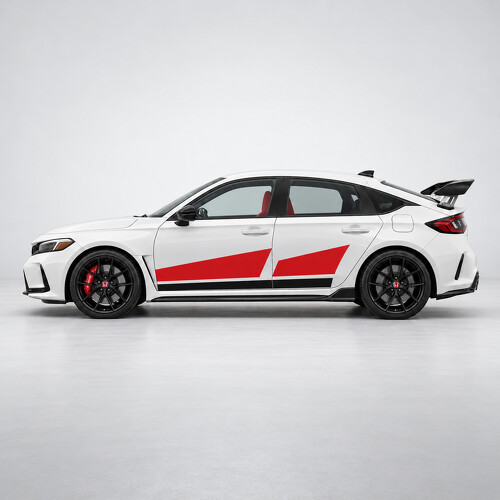 Adesivo Vinile Laterale Apex Split Racing Graphics per Honda Civic 2023_1