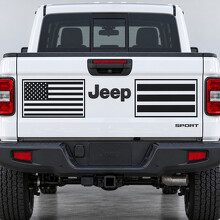 Adesivo in vinile con bandiera incorniciata per portellone Jeep Gladiator 2023_2