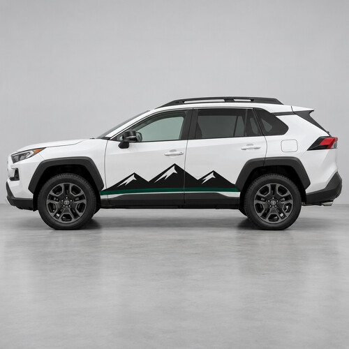 Adesivo in vinile laterale Tre Creste per Toyota RAV4 5ª Gen (XA50) 2018-2025_1
