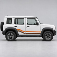 Kit di Adesivi Laterali in Vinile Doppio Diagonale per Maruti Suzuki Jimny Alpha a Cinque Porte 2023_2