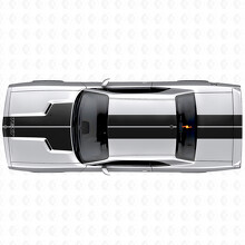 Kit completo adesivo in vinile con doppie strisce e testo personalizzato per Dodge Challenger 2008-2014_2