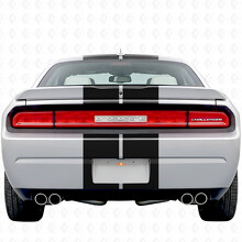 Kit completo adesivo in vinile con doppie strisce e testo personalizzato per Dodge Challenger 2008-2014_3
