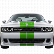 Kit completo adesivo in vinile con doppie strisce e testo personalizzato per Dodge Challenger 2008-2014_7