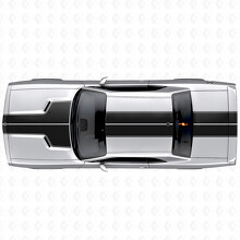 Kit completo di adesivi in vinile con doppio contorno a strisce per Dodge Challenger 2008-2014_2