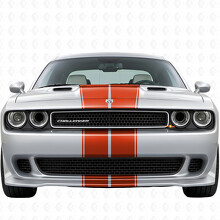 Kit completo di adesivi in vinile con doppio contorno a strisce per Dodge Challenger 2008-2014_4