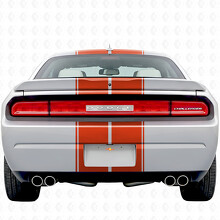 Kit completo di adesivi in vinile con doppio contorno a strisce per Dodge Challenger 2008-2014_6
