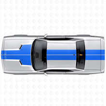 Adesivo Vinile Doppia Striscia Personalizzata Cofano Tetto Bagagliaio per Dodge Challenger 2008-2014_2